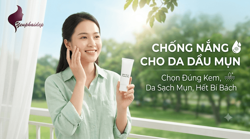 Chống Nắng Cho Da Dầu Mụn: Chọn Đúng Kem, Da Sạch Mụn, Hết Bí Bách