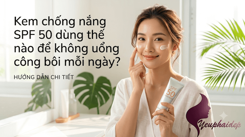 Kem chống nắng SPF 50 dùng thế nào để không uổng công bôi mỗi ngày?