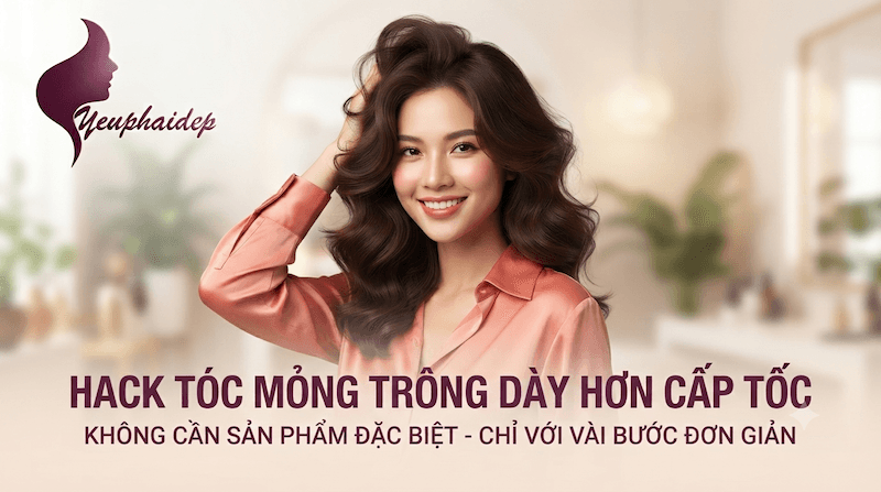 Hack Tóc Mỏng Trông Dày Hơn Cấp Tốc, Không Cần Sản Phẩm Đặc Biệt