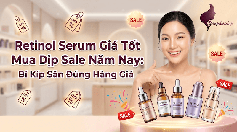Retinol Serum Giá Tốt Mua Dịp Sale Năm Nay: Bí Kíp Săn Đúng Hàng, Đúng Giá